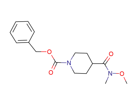 Molecular Structure of 148148-48-5 (BENZYL 4-(N-METHOXY-N-METHYLCARBAMOYL)PIPERIDINE-1-CARBOXYLATE)