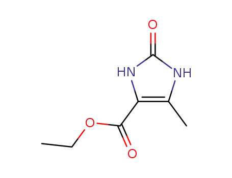 Molecular Structure of 82831-19-4 (ETHYL 5-METHYL-2-OXO-1H,3H-IMIDAZOLIN-4-CARBOXYLATE)