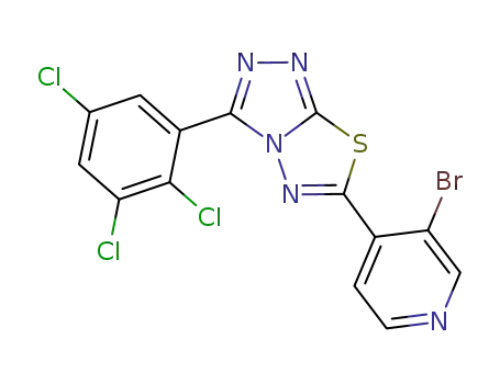 6-(3-bromopyridin-4-yl)-3-(2,3,5-trichlorophenyl)-[1,2,4]triazolo[3,4-b][1,3,4]thiadiazole