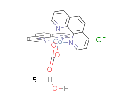 carbonato bis(1,10-phenanthroline)cobalt(III) chloride pentahydrate