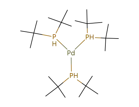 Molecular Structure of 149184-57-6 (Palladium, tris[bis(1,1-dimethylethyl)phosphine]-)