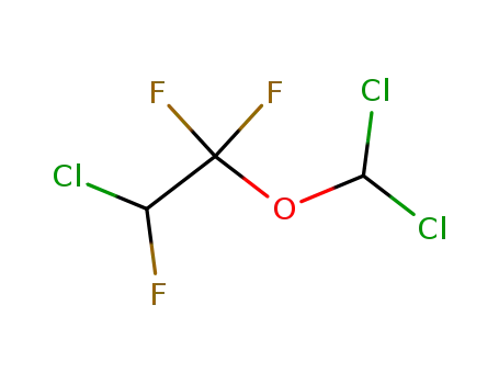 Molecular Structure of 428-96-6 (2-chloro-1-(dichloromethoxy)-1,1,2-trifluoroethane)