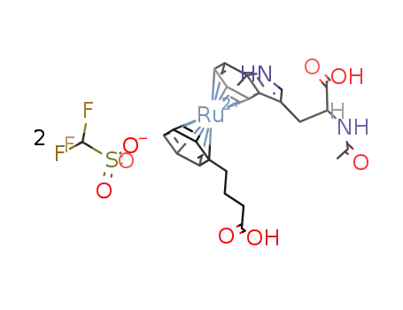 [(η6-phenylbutyric acid)(η6-N-acetyltriptophane)ruthenium(II)] triflate