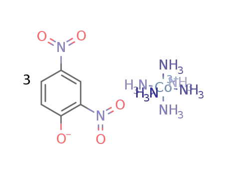 hexaamminecobalt(III) tris(2,4-dinitrophenolate)