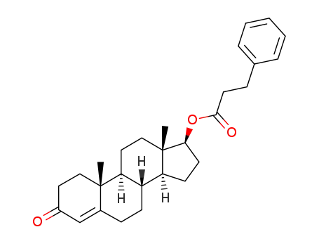 Molecular Structure of 1255-49-8 (Testosterone phenylpropionate)