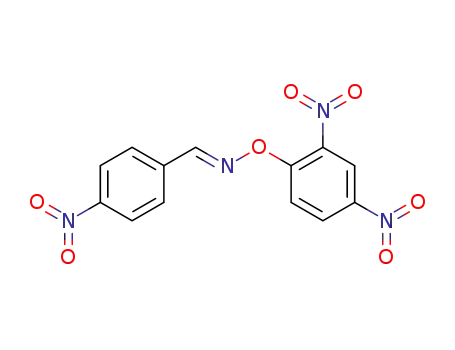 Molecular Structure of 75735-26-1 (Benzaldehyde, 4-nitro-, O-(2,4-dinitrophenyl)oxime, (E)-)