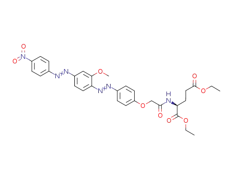 N-(2-{4-[2'-methoxy-4'-(p-nitrophenylazo)phenylazo]phenoxy}-acetyl)-glutamic acid diethyl ester