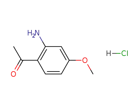 Molecular Structure of 335104-63-7 (1-(2-AMino-4-Methoxyphenyl)ethanone hydrochloride)