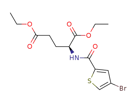 (S)-2-[(4-bromothiophene-2-carbonyl)amino]pentanedioic acid diethyl ester
