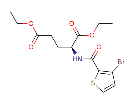 (S)-2-[(3-bromothiophene-2-carbonyl)amino]pentanedioic acid diethyl ester