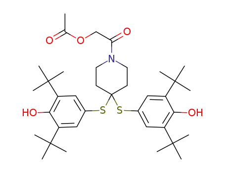 acetic acid 2-[4,4-bis-(3,5-di-tert-butyl-4-hydroxy-phenylsulfanyl)piperidin-1-yl]-2-oxo-ethyl ester
