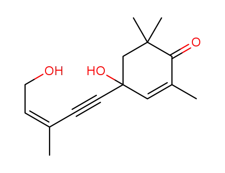 (Z)-4-hydroxy-4-(5′-hydroxy-3′-methylpent-3′-en-1′-yn-1′-yl)-2,6,6-trimethylcyclohex-2-enone