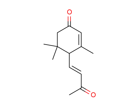 Molecular Structure of 79734-43-3 (2-Cyclohexen-1-one, 3,5,5-trimethyl-4-[(1E)-3-oxo-1-butenyl]-)