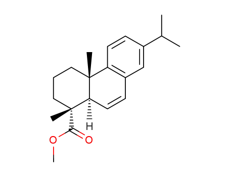 Molecular Structure of 18492-76-7 (6,8,11,13-Abietatetrene-18-oic acid methyl ester)