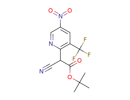 tert-butyl 2-cyano-2-(5-nitro-3-(trifluoromethyl)pyridin-2-yl)acetate