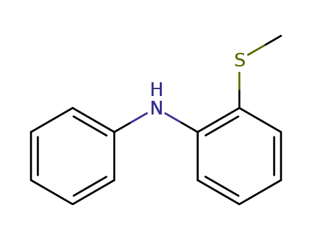 Molecular Structure of 105903-47-7 (Benzenamine, 2-(methylthio)-N-phenyl-)