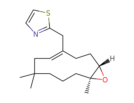 2-(((1S,11S,Z)-7,7,11-trimethyl-12-oxabicyclo[9.1.0]dodec-4-en-4-yl)methyl)thiazole
