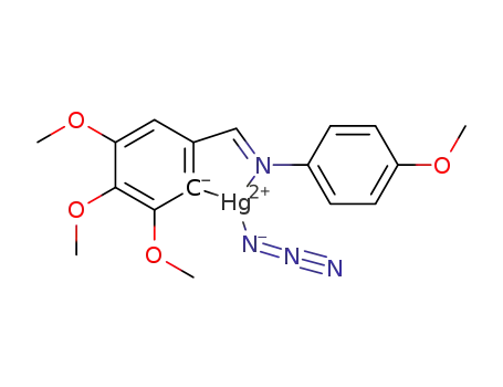 ((2,3,4-trimethoxy)-6-((4-methoxyphenylimino)methyl)phenyl)mercury azide