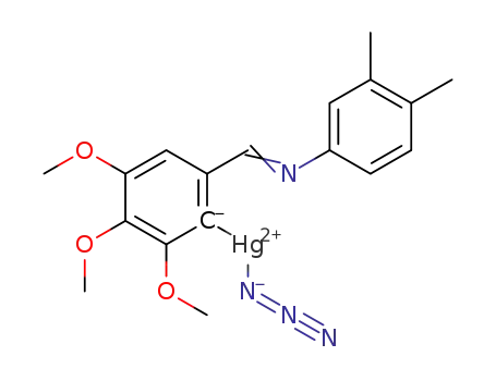 6-((3,4-dimethylphenylimino)methyl)-2,3,4-(trimethoxyphenyl)mercury azide