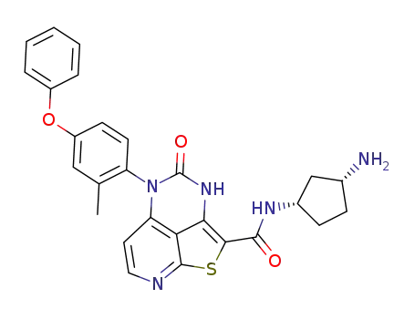 N-((1S,3R)-3-aminocyclopentyl)-5-(2-methyl-4-phenoxyphenyl)-4-oxo-4,5-dihydro-3H-1-thia-3,5,8-triazaacenaphthylene-2-carboxamide
