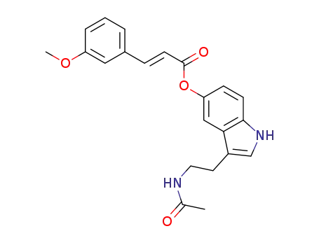 3-(2-acetamidoethyl)-1H-indol-5-yl (E)-3-(3-methoxyphenyl)acrylate