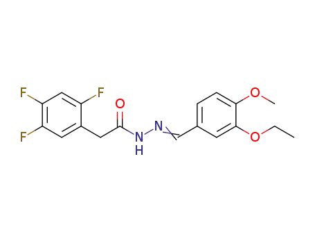 N'-(3-ethoxy,4-methoxybenzylidene)-2-(2,4,5-trifluorophenyl)acetohydrazide
