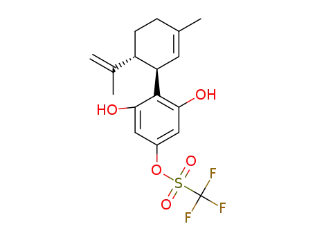 (1′R,2′R)-2,6-dihydroxy-5′-methyl-2′-(prop-1-en-2-yl)-1′,2′,3′,4′-tetrahydro-[1,1′-biphenyl]-4-yl trifluoromethanesulfonate