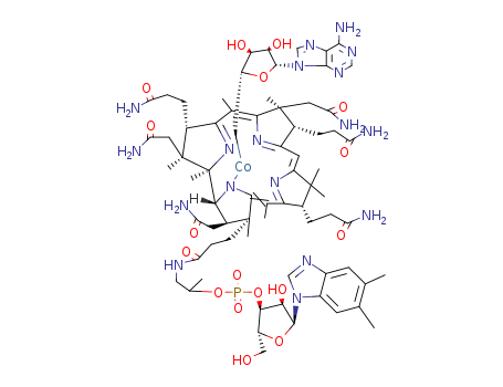 Cobinamide,Co-(5'-deoxyadenosin-5'-yl)-, f-(dihydrogen phosphate), inner salt, 3'-esterwith (5,6-dimethyl-1-a-D-ribofuranosyl-1H-benzimidazole-kN3) (9CI)