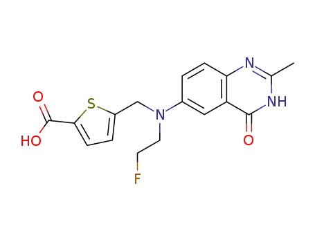 5-{[(2-Fluoro-ethyl)-(2-methyl-4-oxo-3,4-dihydro-quinazolin-6-yl)-amino]-methyl}-thiophene-2-carboxylic acid