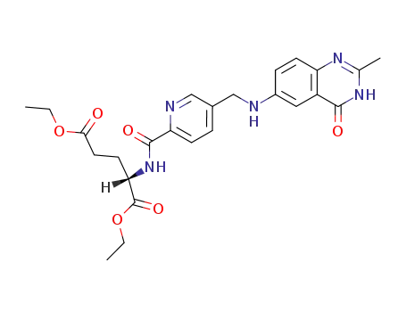 (S)-2-({5-[(2-Methyl-4-oxo-3,4-dihydro-quinazolin-6-ylamino)-methyl]-pyridine-2-carbonyl}-amino)-pentanedioic acid diethyl ester