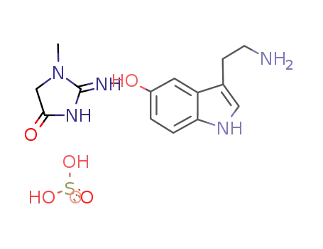 Molecular Structure of 971-74-4 (3-(2-AMINOETHYL)-5-HYDROXYINDOLE CREATININE SULFATE COMPLEX)