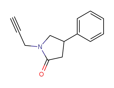 Molecular Structure of 137518-26-4 (2-Pyrrolidinone, 4-phenyl-1-(2-propynyl)-)