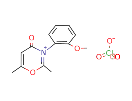 3-(o-methoxyphenyl)-2,6-dimethyl-4-oxo-1,3-oxazinium perchlorate