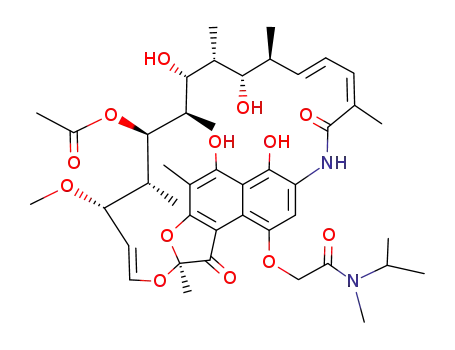 Molecular Structure of 38128-77-7 (4-O-[2-[Methyl(1-methylethyl)amino]-2-oxoethyl]rifamycin)