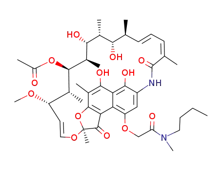 Molecular Structure of 16784-08-0 (4-O-[2-[(Butyl)methylamino]-2-oxoethyl]rifamycin)