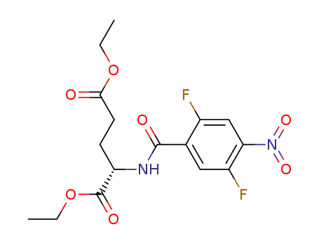 Molecular Structure of 7498-31-9 (diethyl N-(2,5-difluoro-4-nitrobenzoyl)glutamate)