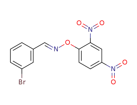 Molecular Structure of 115828-59-6 (Benzaldehyde, 3-bromo-, O-(2,4-dinitrophenyl)oxime, (E)-)