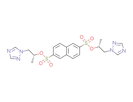 Naphthalene-2,6-disulfonic acid bis-((R)-1-methyl-2-[1,2,4]triazol-1-yl-ethyl) ester