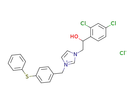 1-(β-hydroxyethyl-β,2,4-dichlorophenylethyl)-3-(4-phenylthiobenzyl)imidazolium chloride