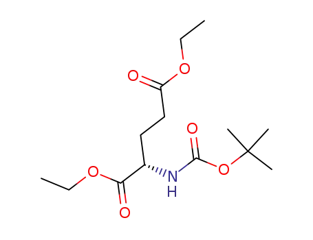 Molecular Structure of 130696-54-7 (L-Glutamic acid, N-[(1,1-dimethylethoxy)carbonyl]-, diethyl ester)