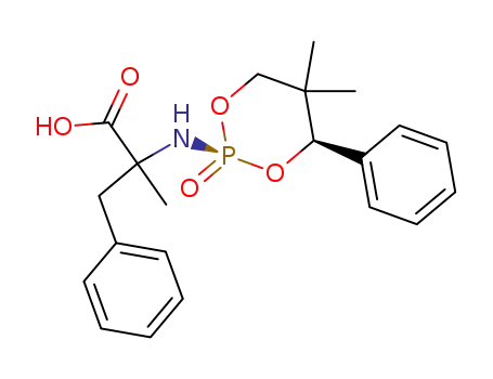 2-((2R,4R)-5,5-Dimethyl-2-oxo-4-phenyl-2λ5-[1,3,2]dioxaphosphinan-2-ylamino)-2-methyl-3-phenyl-propionic acid