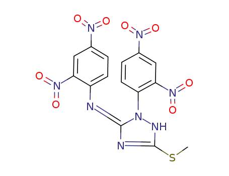 3-methylthio-1-(2,4-dinitrophenyl)-5-(2,4-dinitrophenylimino)-2H-1,2,4-triazole