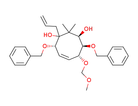 (Z)-(1R,4S,7R,8R)-3-Allyl-4,8-bis-benzyloxy-7-methoxymethoxy-2,2-dimethyl-cyclooct-5-ene-1,3-diol