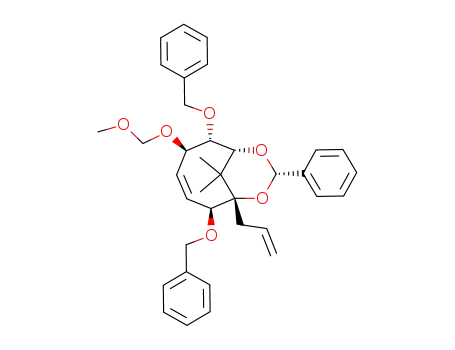 (Z)-(1S,2S,5R,6S,7R,9S)-1-Allyl-2,6-bis-benzyloxy-5-methoxymethoxy-11,11-dimethyl-9-phenyl-8,10-dioxa-bicyclo[5.3.1]undec-3-ene
