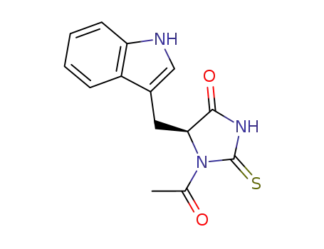 (S)-5-((1H-indol-3-yl)methyl)-1-acetyl-2-thioxoimidazolidin-4-one
