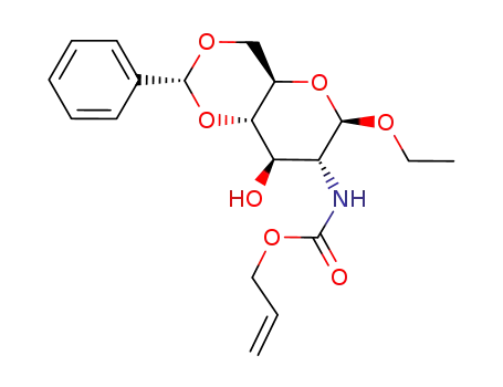 ((2R,4aR,6R,7R,8R,8aS)-6-Ethoxy-8-hydroxy-2-phenyl-hexahydro-pyrano[3,2-d][1,3]dioxin-7-yl)-carbamic acid allyl ester