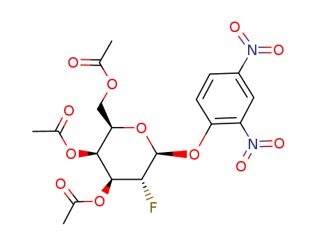 Molecular Structure of 207975-84-6 (2,4-Dinitrophenyl 2-Deoxy-2-fluoro-β-D-galactoside 3,4,6-Triacetate)