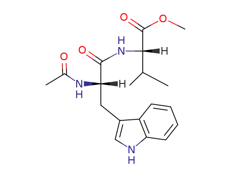 Molecular Structure of 248589-70-0 (L-Valine, N-acetyl-L-tryptophyl-, methyl ester)