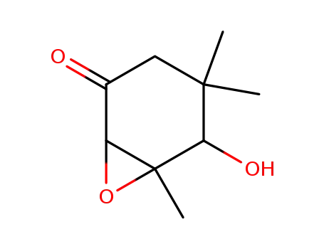 5-hydroxy-4,4,6-trimethyl-7-oxa-bicyclo[4.1.0]heptan-2-one