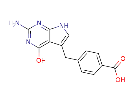 4-(2-amino-4-hydroxy-7H-pyrrolo[2,3-d]pyrimidin-5-ylmethyl)-benzoic acid